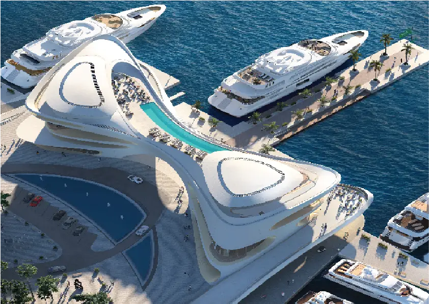 AMAALA Yacht Club KSA project rendering