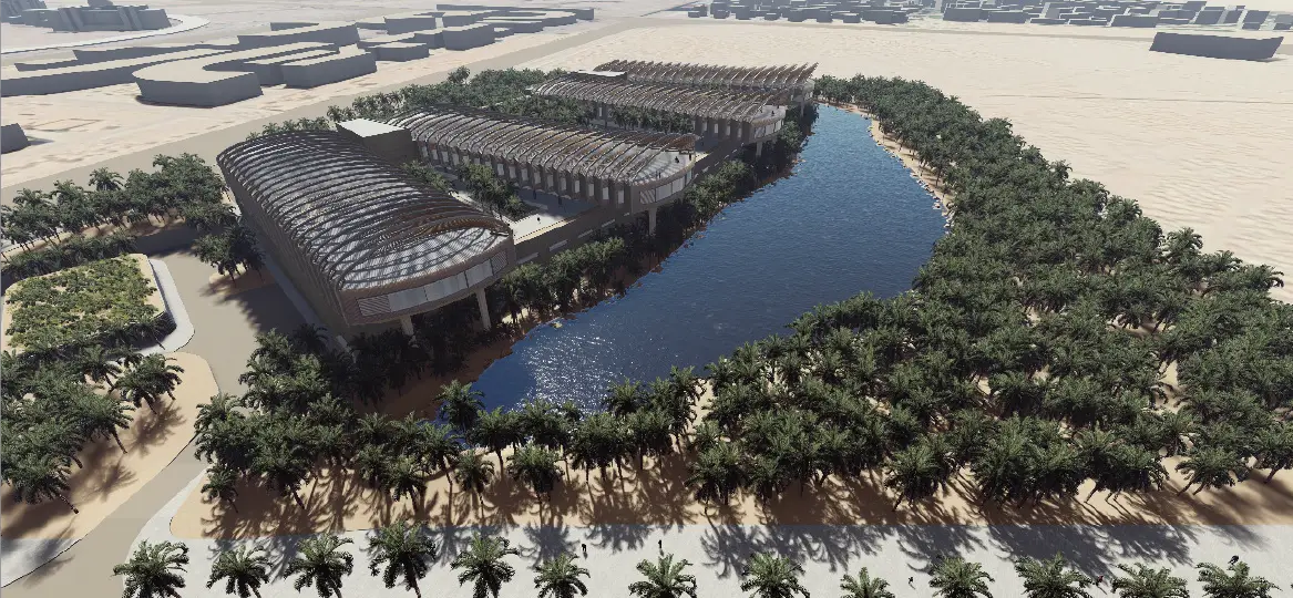Rendering of Magdy Yacoub Global Heart Centre healthcare facility